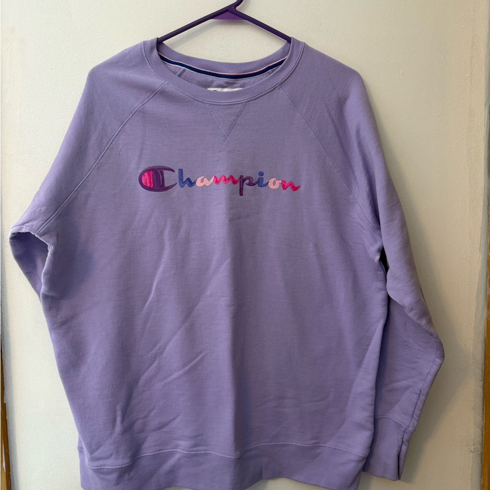 Champion Lavender Athletic Sweatshirt